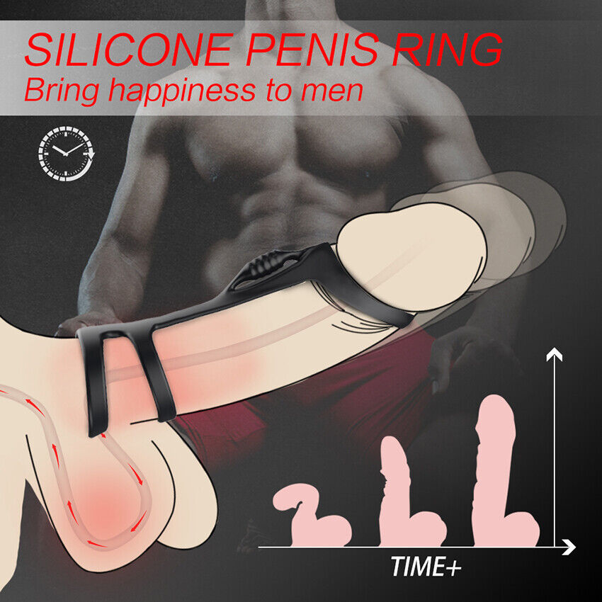 Reusable Ball-Scrotum-Stretcher-Ring-Penis Enhancer Delay Ejaculation for MALE