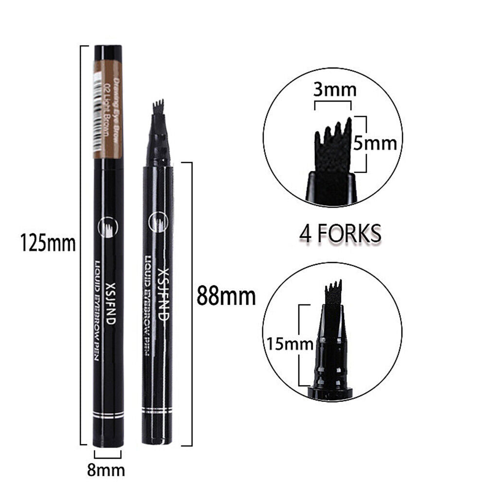 Microblading Tattoo Eyebrow Ink Pen Eye Brow Pencil Brow Enhancer Stencil NEW