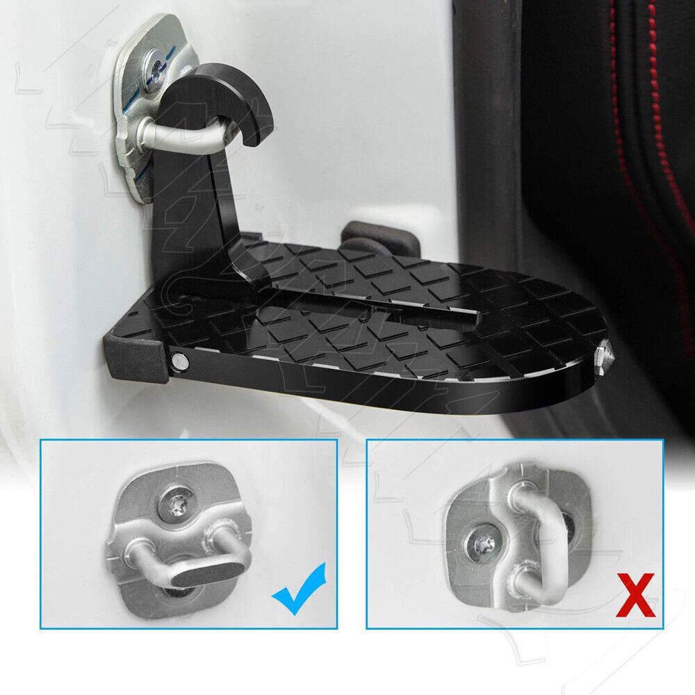 2x Vehicle Access Roof Of Car Door Step Doorstep Rooftop Pedal Hook For SUV