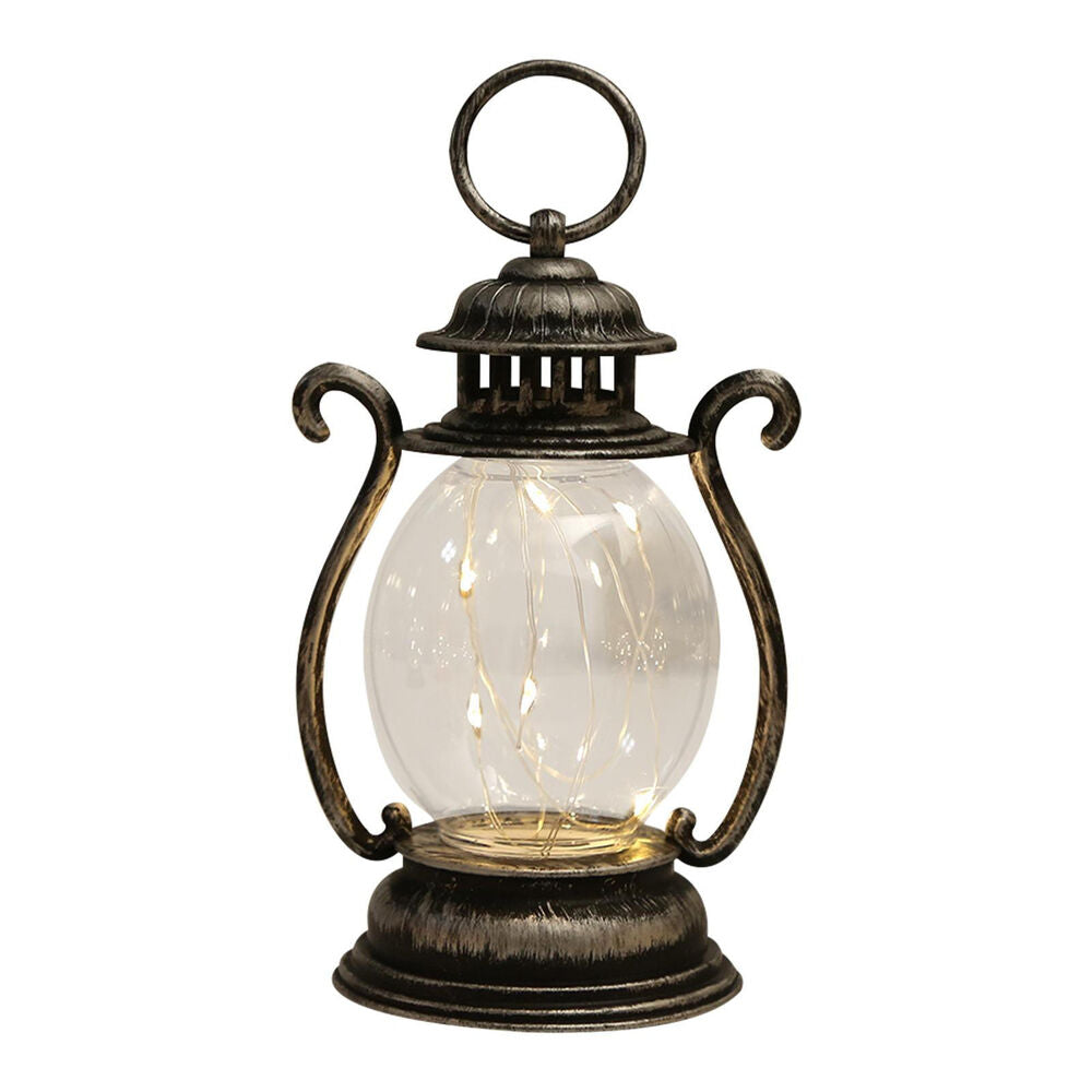 Led Lantern Retro Decorative Hanging Lantern Battery Operated Rustic Lantern