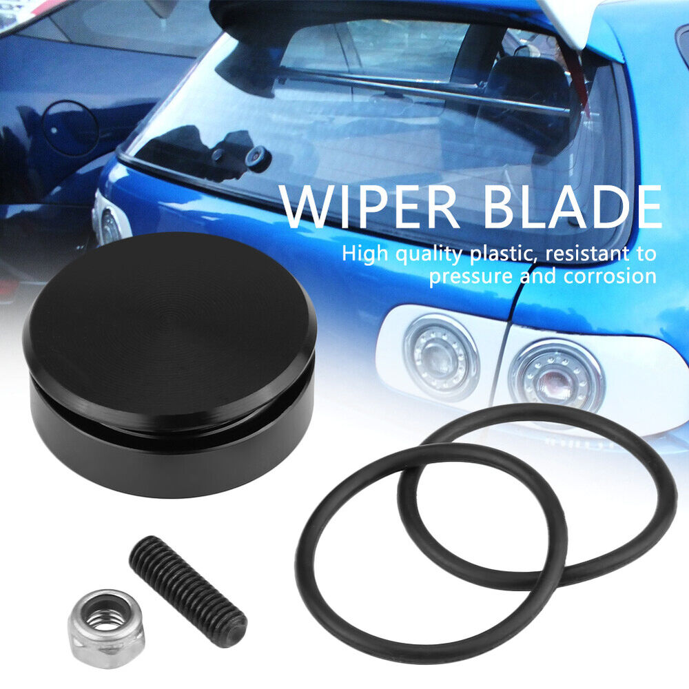 Window Wiper Delete Blockoff Rear Wiper Plug Leakage Free Black Durable For