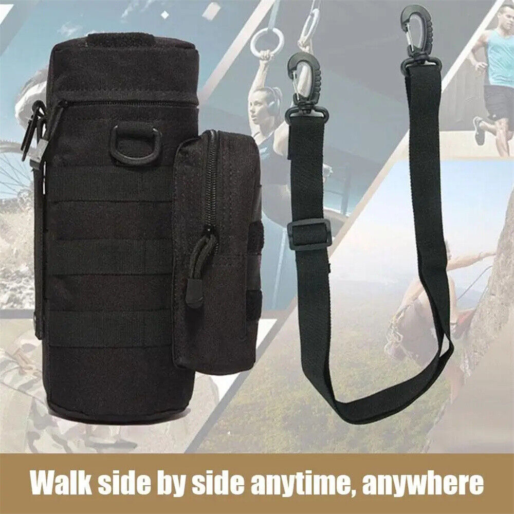 Kettle Bag Tactical Molle Water Bottle Holder Pouch Outdoor Adjustable KettleBag