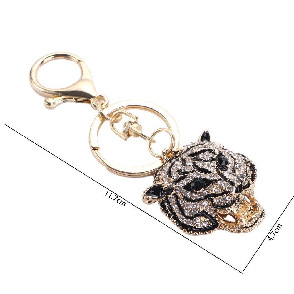 Gift Leopard Head Key Ring Leopard Head Keychain Car Key Chain Animal Pendant