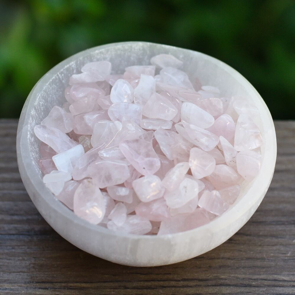 Rose Quartz Crystal Chips BULK 100g A Grade Gemstone Tumble Polished Mini