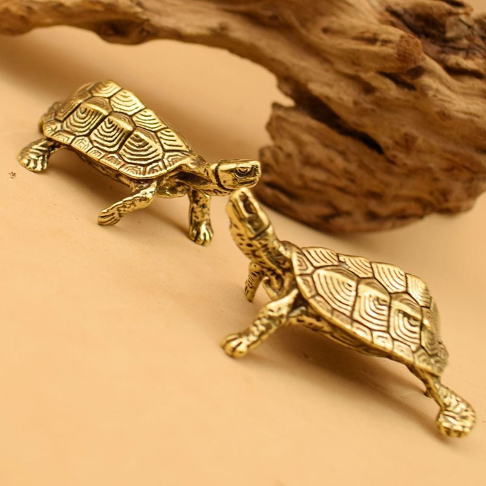 Turtle Tortoise Statue Turtle Figurines Brass Tortoise Desktop Ornaments