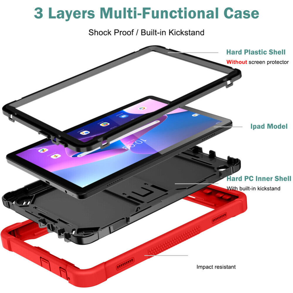 For Lenovo Tab M10 3rd Gen TB328FU 10.1" Tablet Shockproof Stand Case Hard Cover