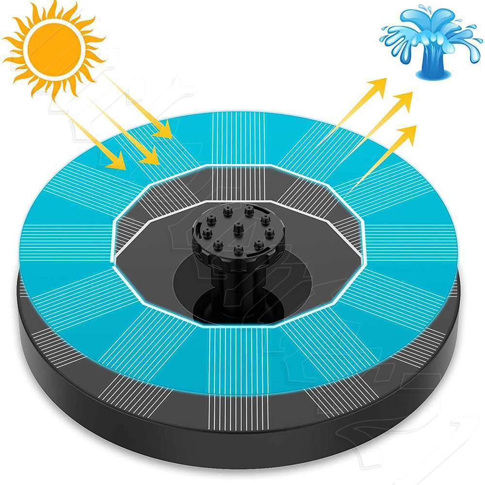 Solar Pond Pump Garden Water Fountain Pool Decoration Floating Powered Water