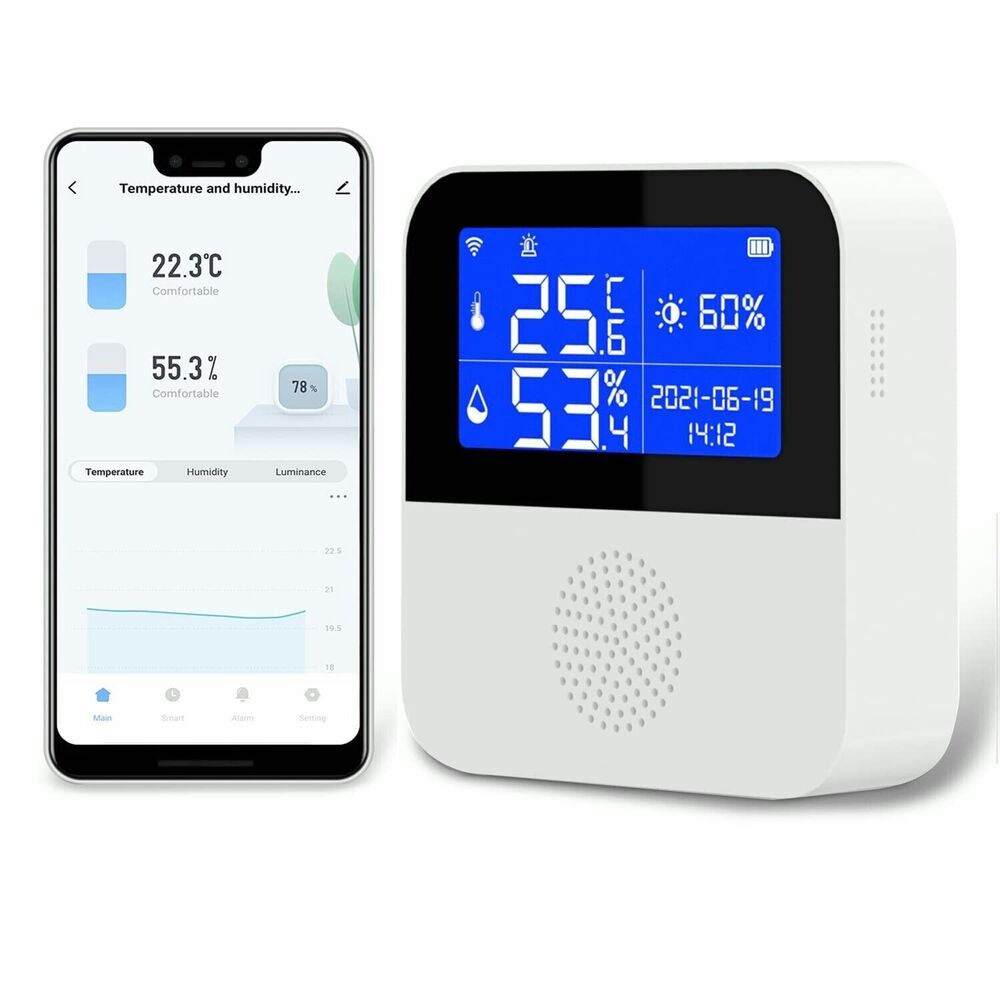 Smart WiFi Wireless Temperature Humidity Sensor Fridge Thermometer Hygrometer