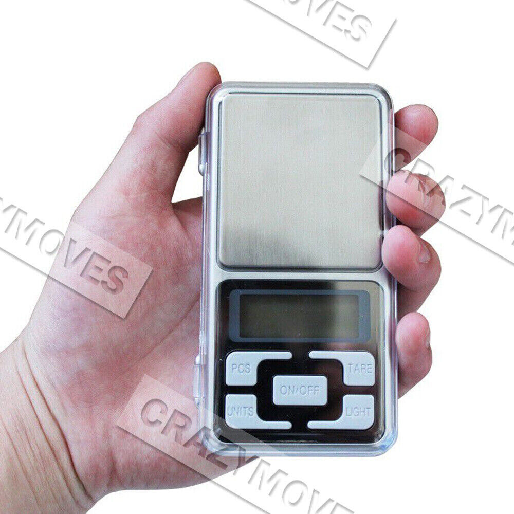 Pocket Digital Mini Scales 0.01-500g/0.1-3KG Precision Weight Balance Silver