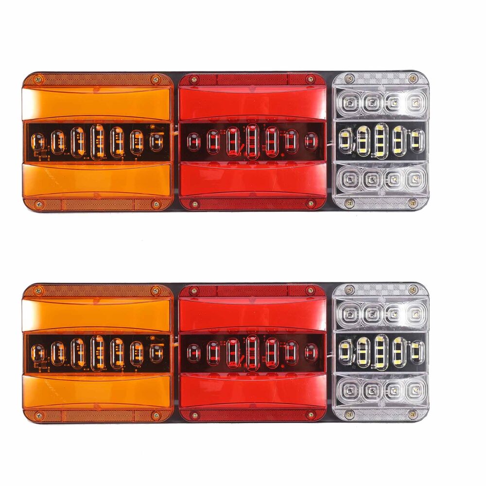 2X Trailer Ute Truck LED Tail Lights Stop Indicator rear LAMP LIGHT 236LEDS