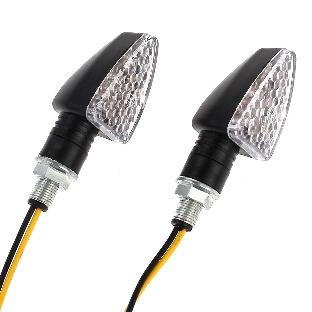 4X Motorcycle LED Turn Signal Indicators Motorbike Turning Amber Light Universal