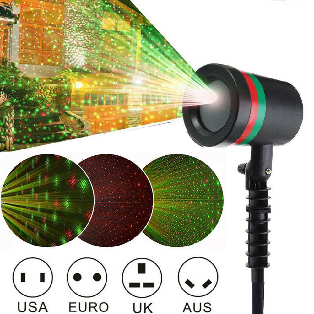 Waterproof Outdoor Christmas Lights Laser Snowflake Light Projector