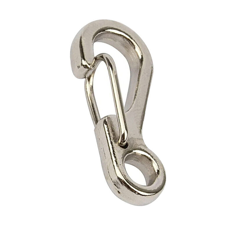 10x Mini Carabiner Alloy Key Buckle Keychain Snap Spring Clip Hook Tool DIY