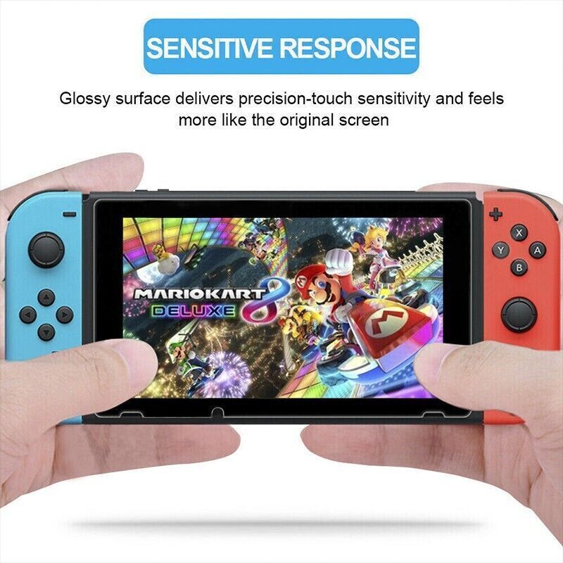 2x For Nintendo Switch Screen Protector 9H Full Cover Tempered Glass