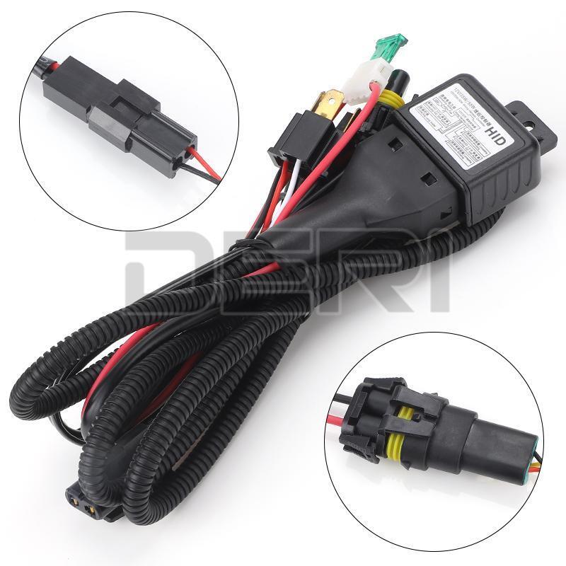 H4 Relay Harness Kit Hi/Lo Beam Bi-LED Headlight HID Bulb Wiring Controller 12V