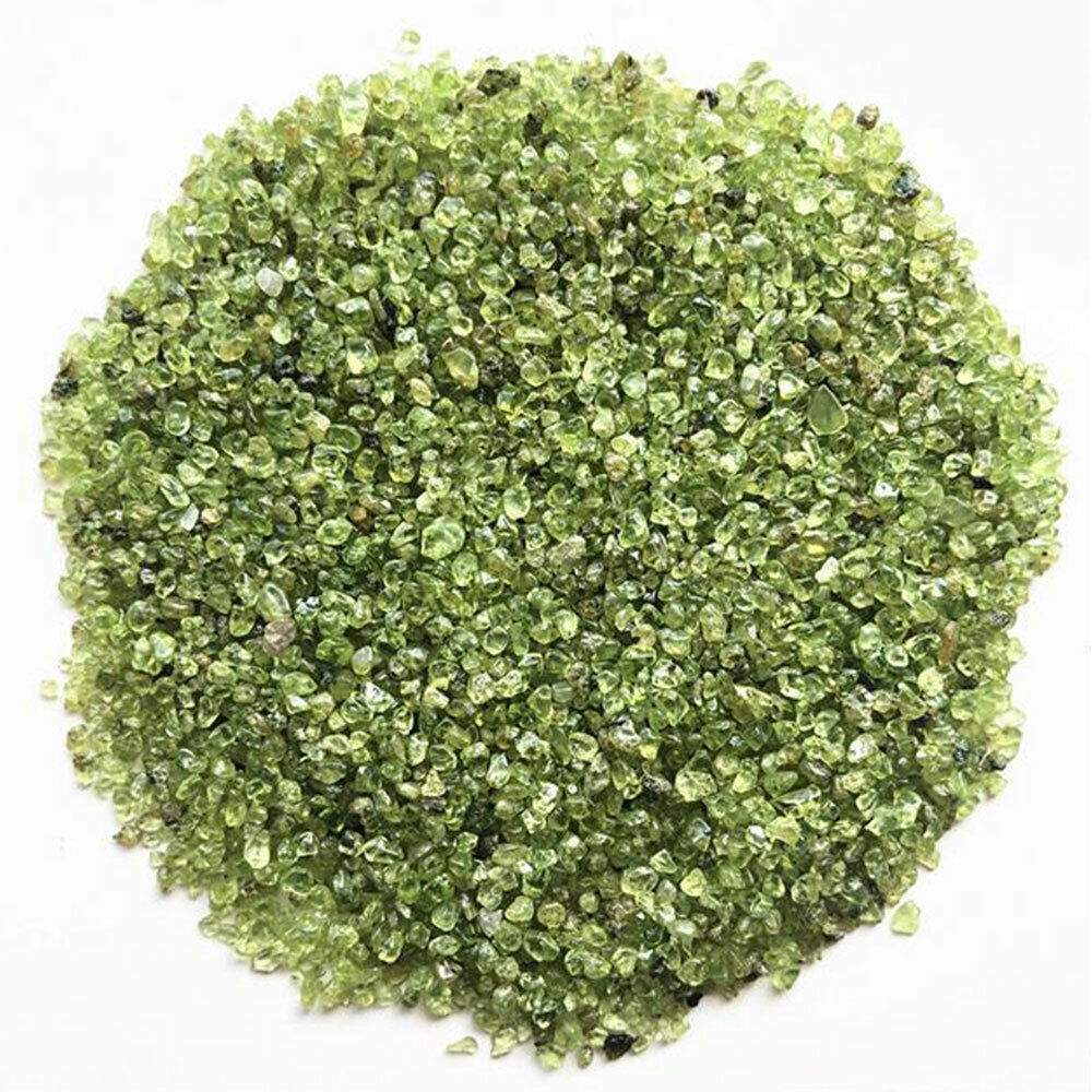 500g Peridot Crystal Chips BULK A Grade Gemstone Tumble Polished Mini