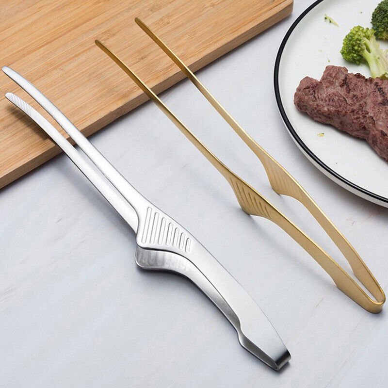 BBQ Food Tongs Barbecue Clips Stainless Steel Food Clips Kitchen