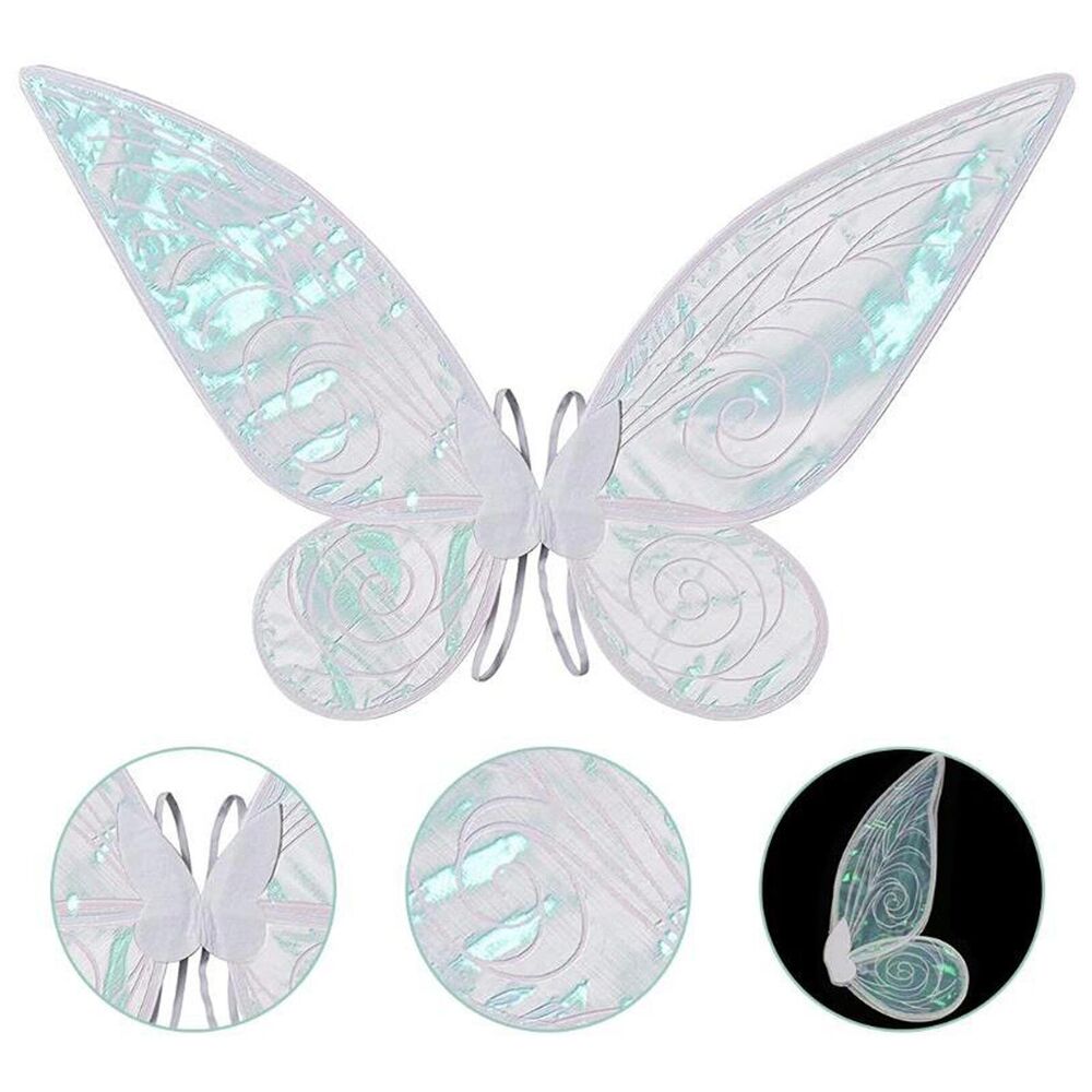 Women Girls Large Butterfly Fairy Wings Costume Sparkle Princess Angel Wing Gift