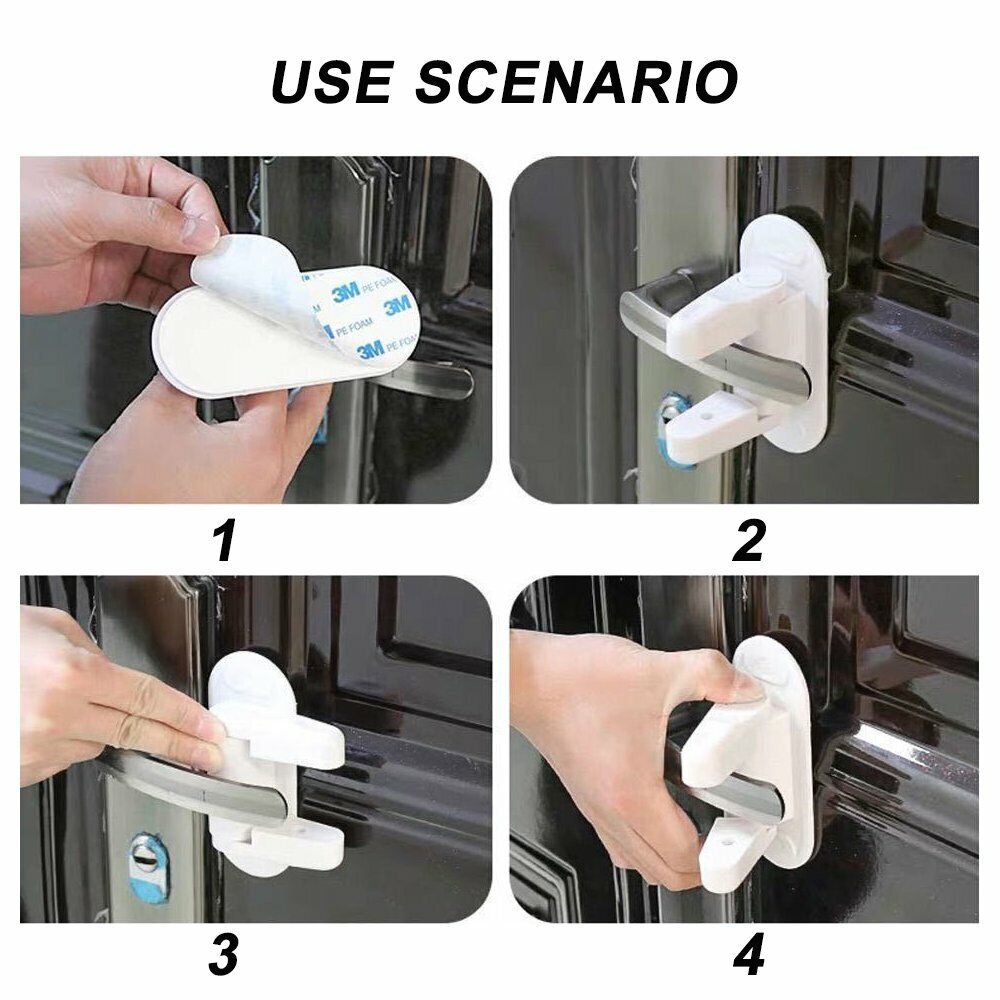 Safety Tools And Door Lever Lock Handles Child Adhesive Proof Doors Y1