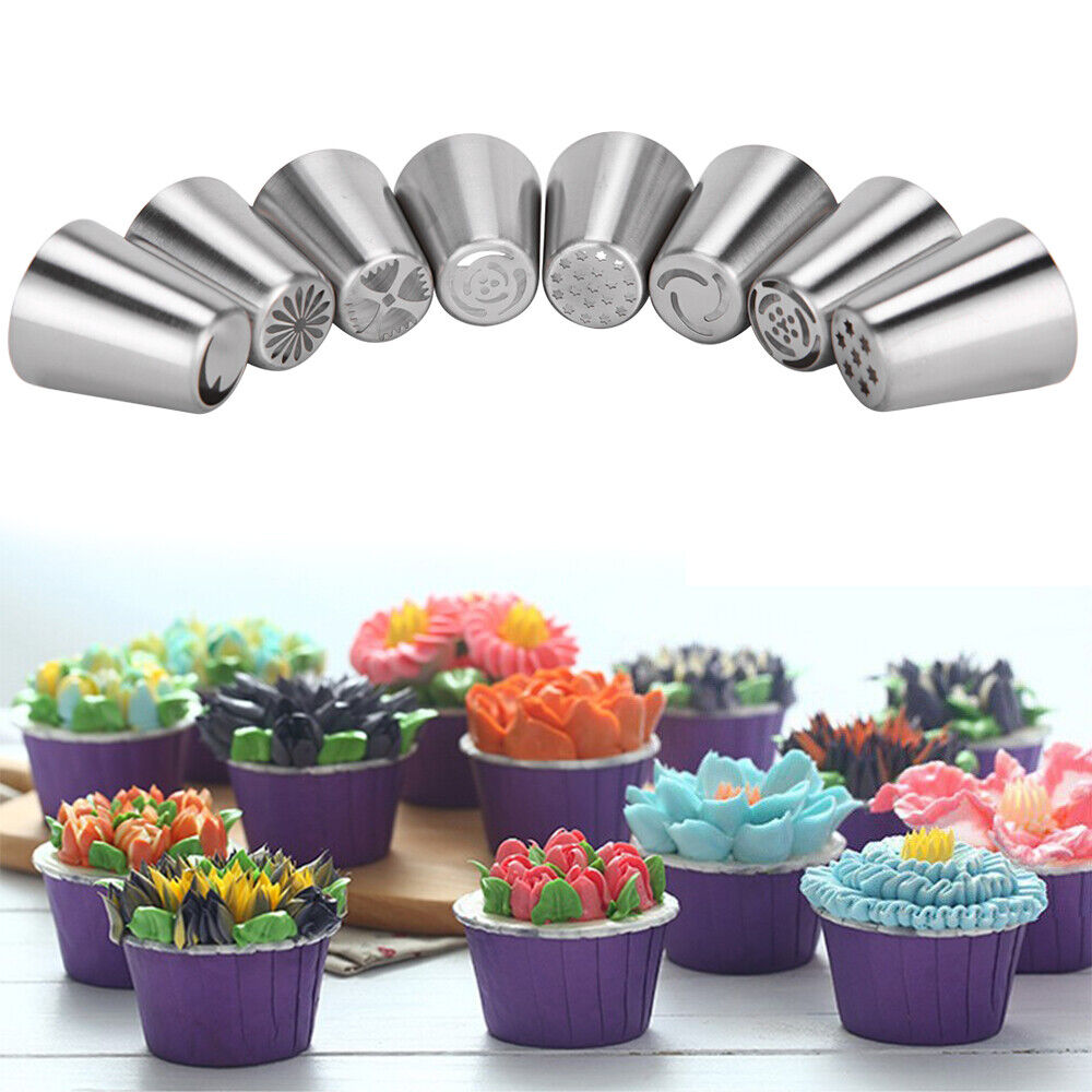 Russian Icing Piping Nozzles Cake Decorating Flower DIY Baking Pastry Tips Tools