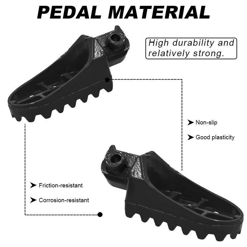 Motorcycle Foot Pegs Footrest Footpegs For Yamaha TW200 PW50 PW80 Pit Dirt Bikes