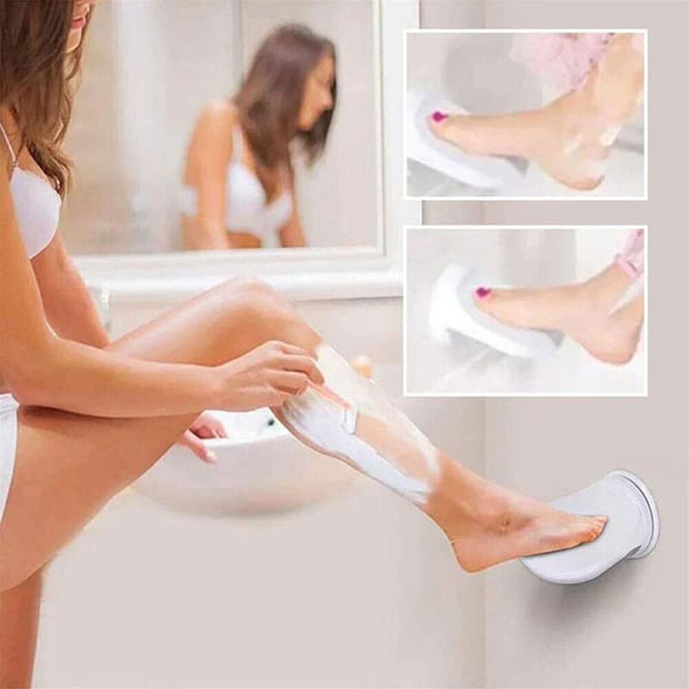 Shower Foot Rest Stand for Shaving Legs Suction Cup Bathroom Washing Feet Step