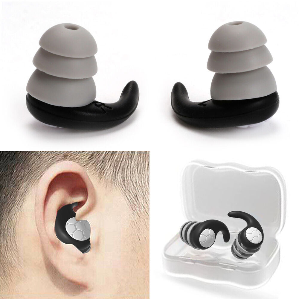 Noise Cancelling Ear Plugs 3 Layer Earplugs Up to 40dB Sleep Work Swimming