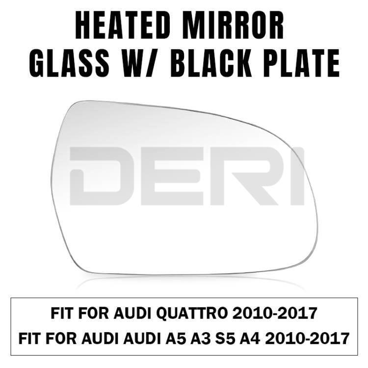 Right Side mirror glass Heated with Backing Plate RH for S4 S5 A3 A4 A5 Quattro