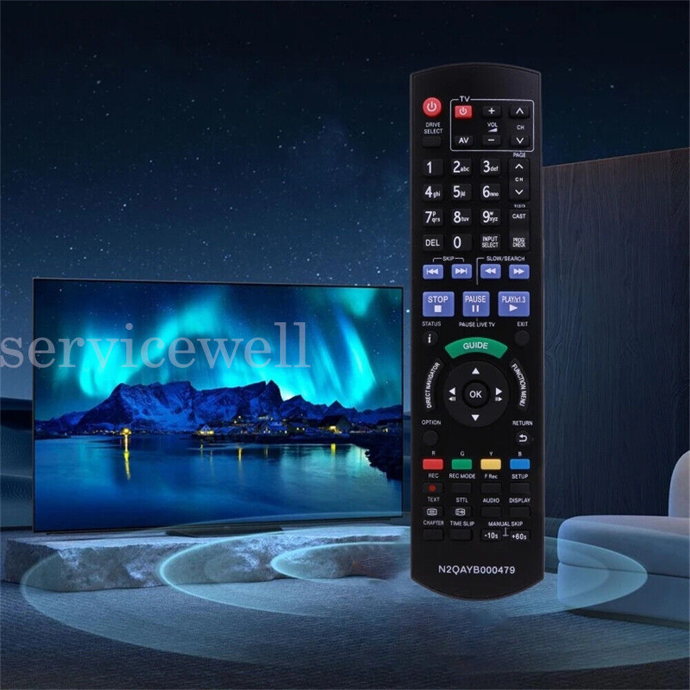 New Remote Control For Panasonic TV DVD LCD Plasma Blue Ray DMP-BD75 IR6