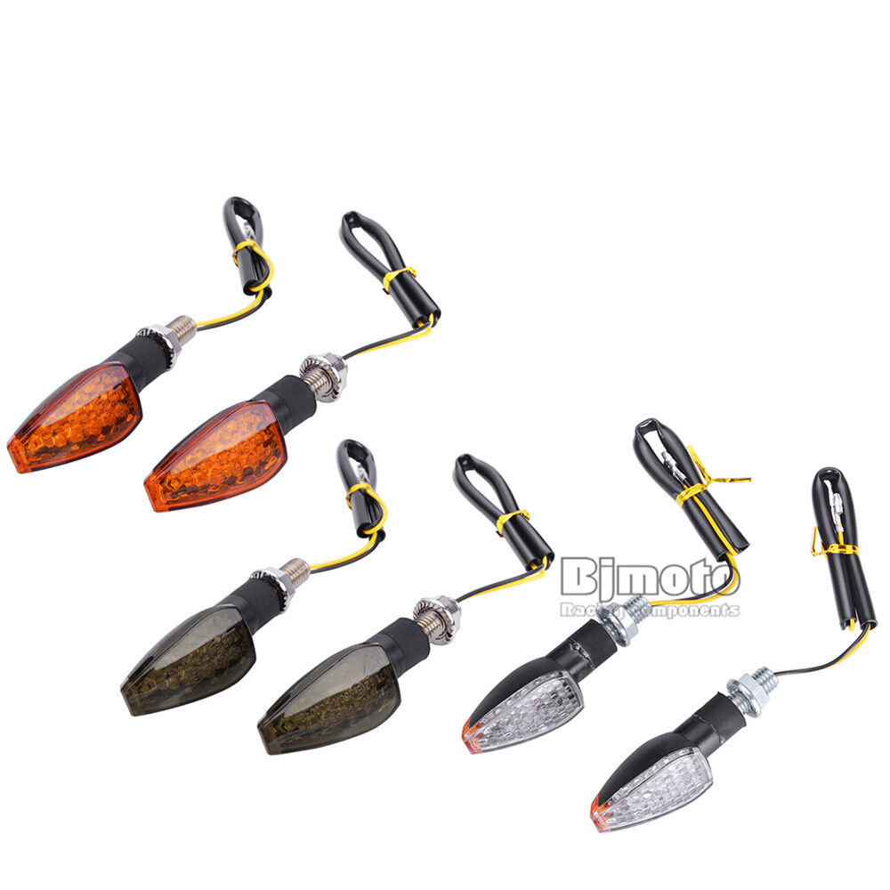 2pcs Universal Motorcycle LED Turn Signal Light Indicators Blinker Amber Lights