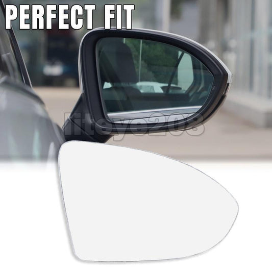 1 x Right Side Mirror Glass for VW GOLF MK7 MK7.5 2013-2018 With Heated Convex Base