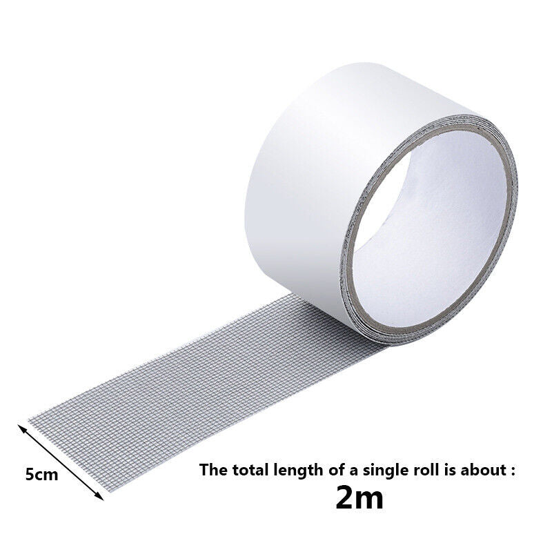 Window Screen Repair Tape Self-adhesive Net Door Fix Patch Anti-Insect Mosquito