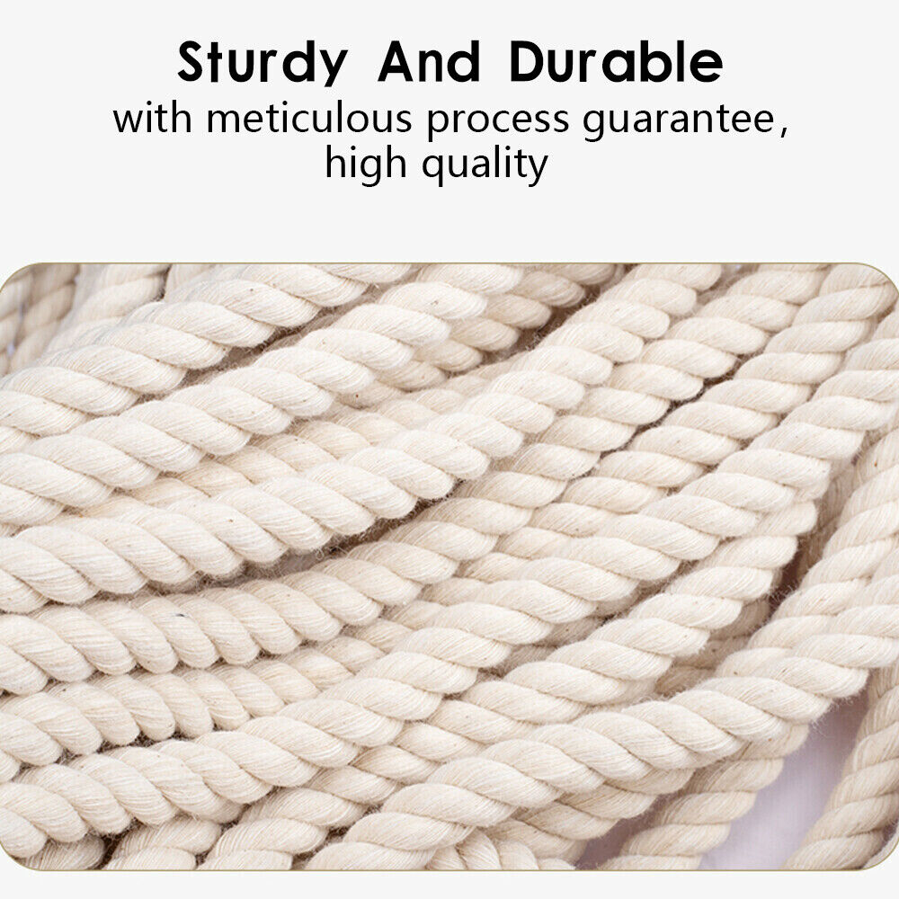 3mm 200M Natural Cotton Twisted Cord Craft Macrame Artisan Rope Craft String