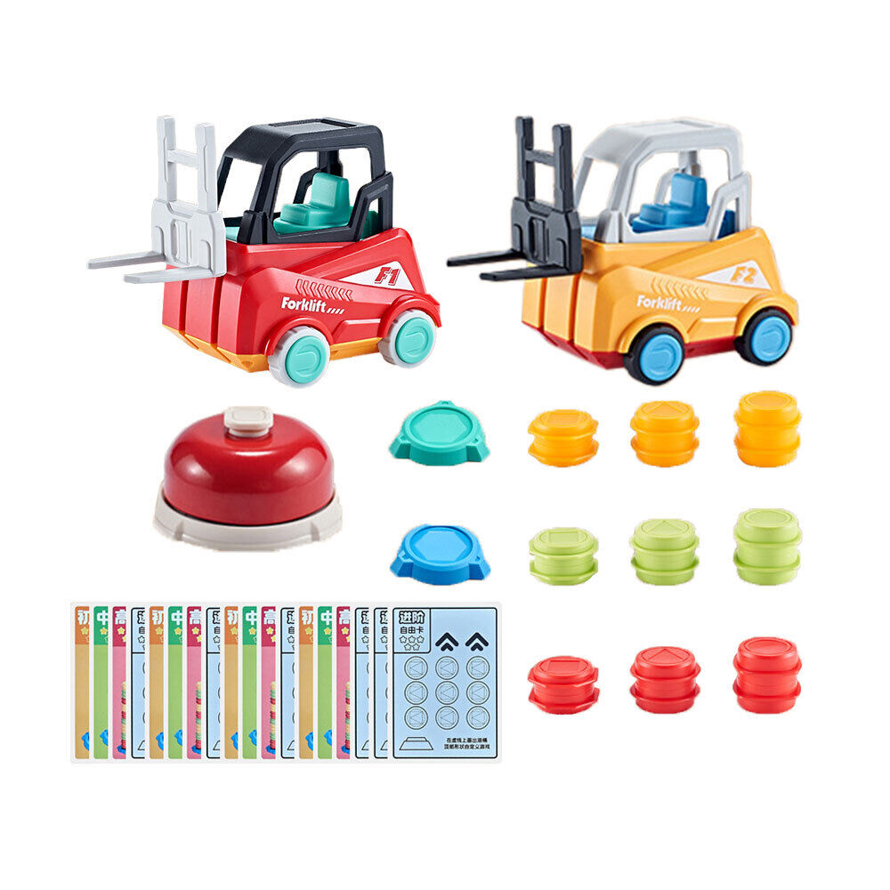 Forklift Transport Game, 2-Player Stack & Matching Skill Game