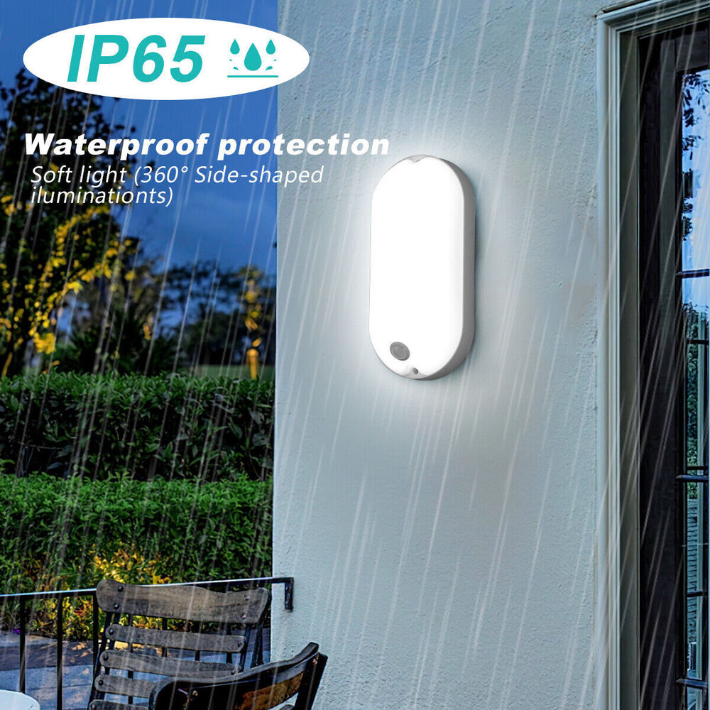 Motion PIR Sensor Lights Outdoor Garden Waterproof Security Wall Light Path Lamp