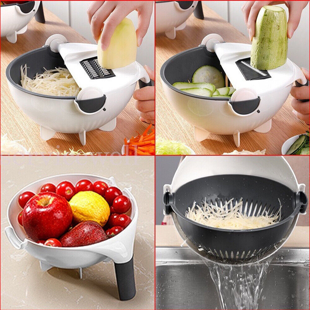 Kitchen Cutter Assist Slicer Vegetable Potato Onion Carrot Grater Chopper 9 IN 1