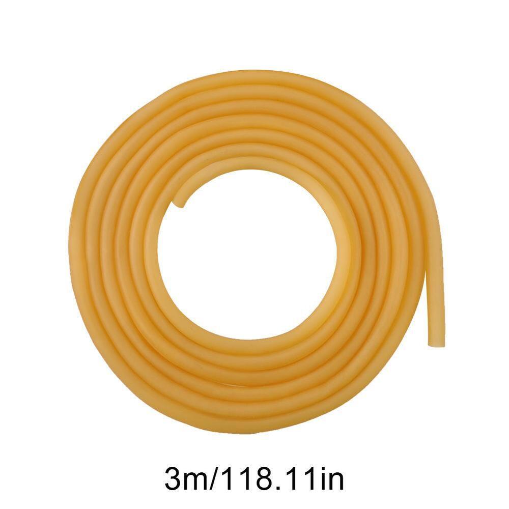 2pcs x 3 Meters Slingshot Latex Tube Elastic Slingshot Rubber Band for Fitness Exercise