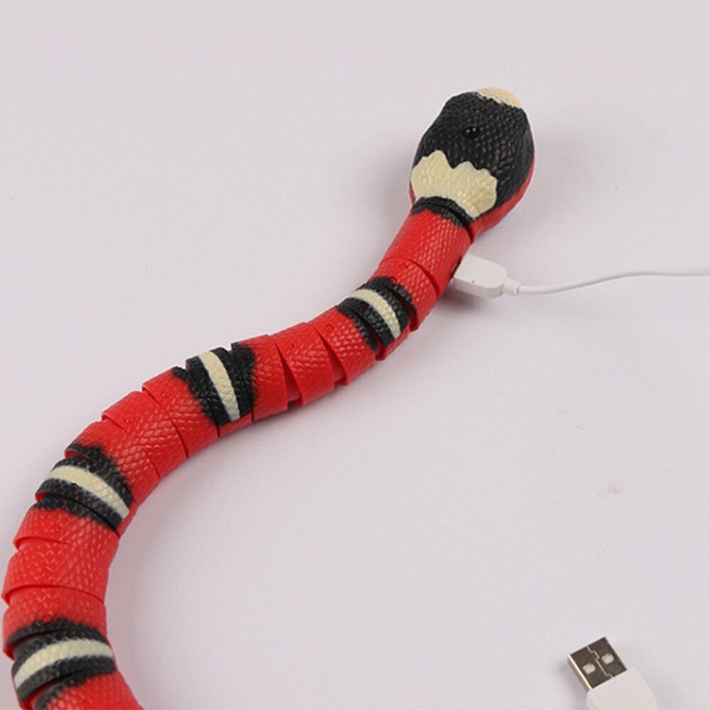 Pet Cat Toy Smart Sensing Snake Toys Cats USB Charging Electron Interactive Toy