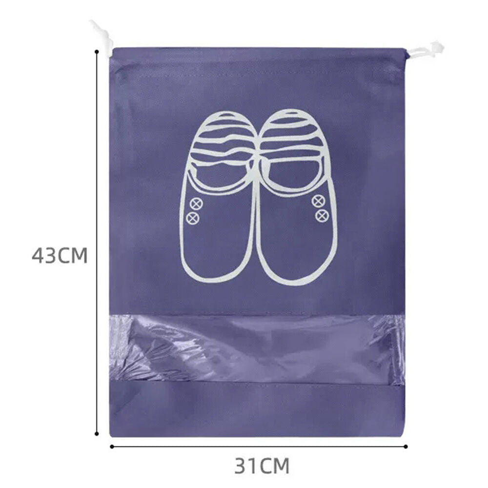 Portable Shoes Bag Travel Sport Storage Pouch Drawstring Dust Proof Waterproof