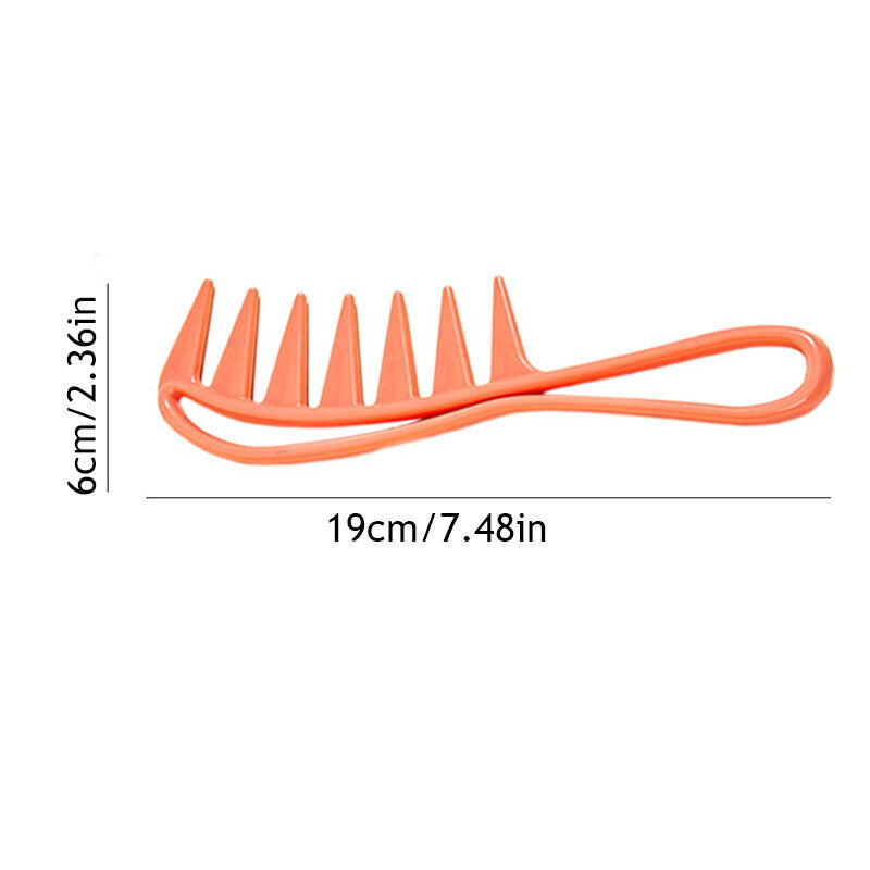 Wide Tooth Shark Hair Comb Detangler Curly Hair Hairdressing Massage Hair Brush