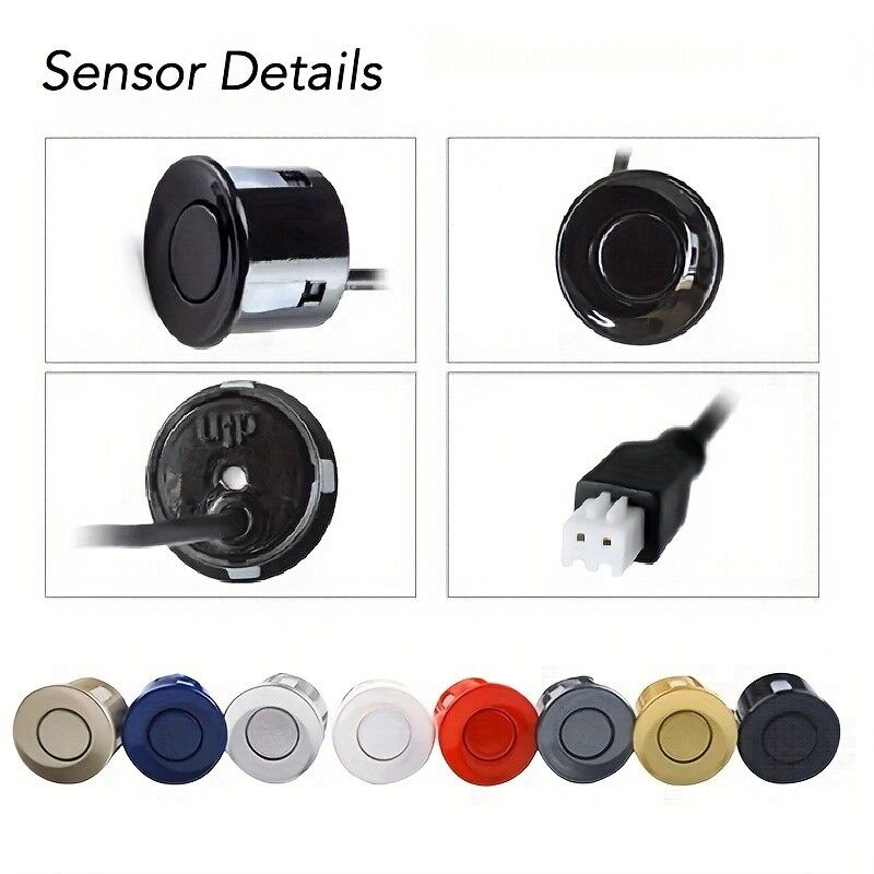 LED Reverse Sensor Backup Radar Display 4 Parking Car Parking Sensors System Kit