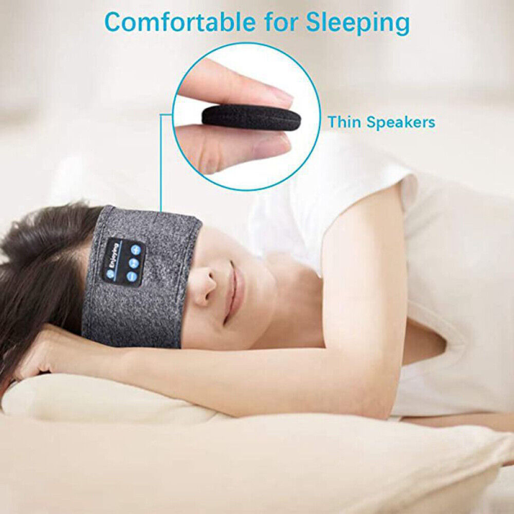 Wireless Cozy Band Sleeping Headphones Waterproof Sport Bluetooth 5.0 Headband