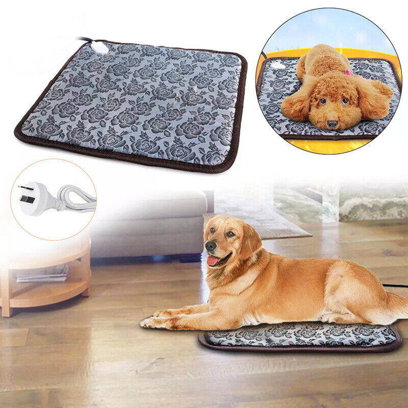 Pet Electric Heat Heated Heating Heater Pad Mat Blanket Bed Dog Cat Bunny