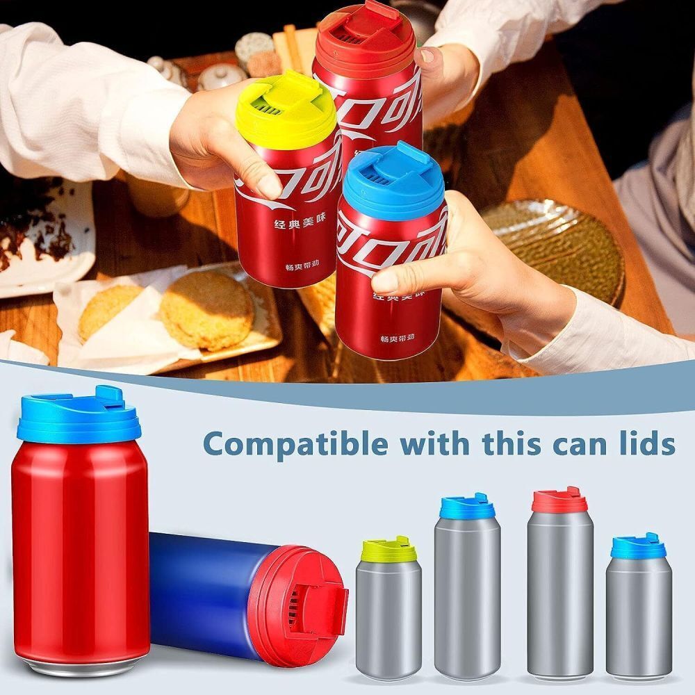 5X Beverage Can Lid Cap Soda Soft Drink Snaps Tops Cover Lock Sealer Protector