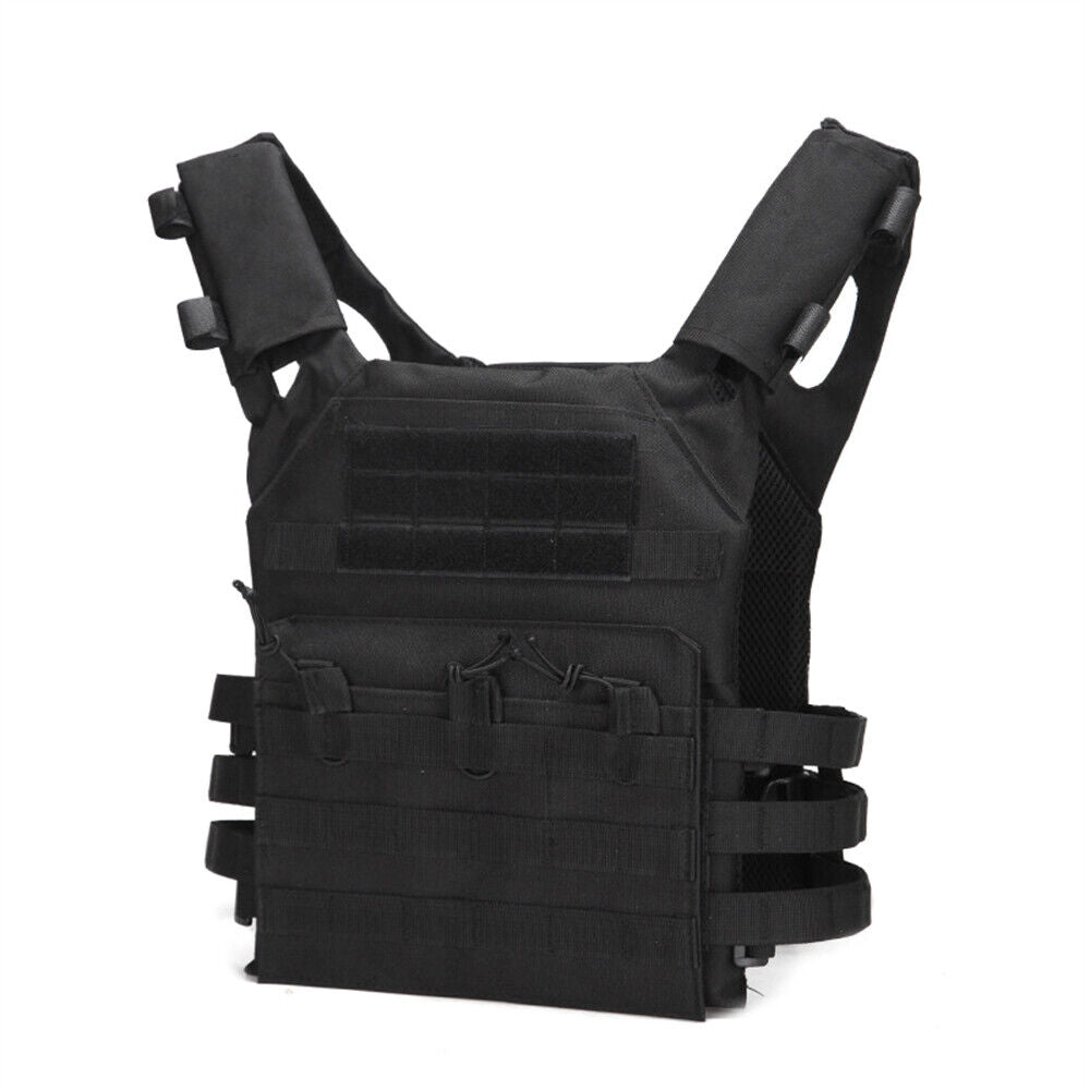 Military Tactical Vest Airsoft Combat Plate Carrier Paintball Hunting Adjustable