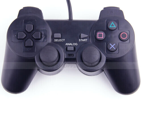 Wired Game Controller Dual Vibration Gamepad For PlayStation 2 PS2 TV Box