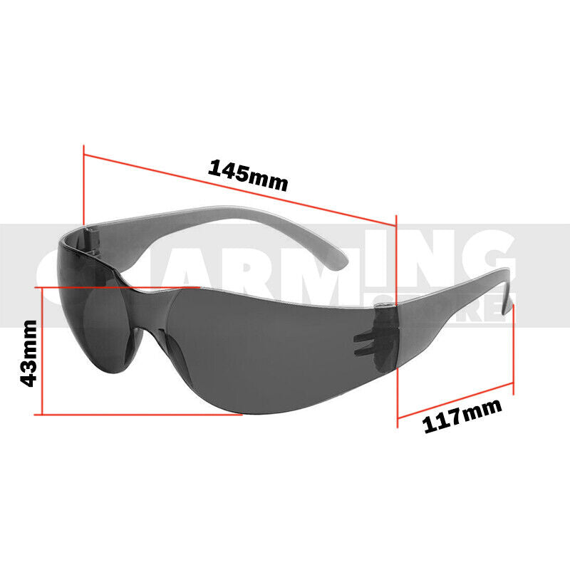 10pcs Clear Safety Glasses Protective Eyewear for Men Women Eye Protection