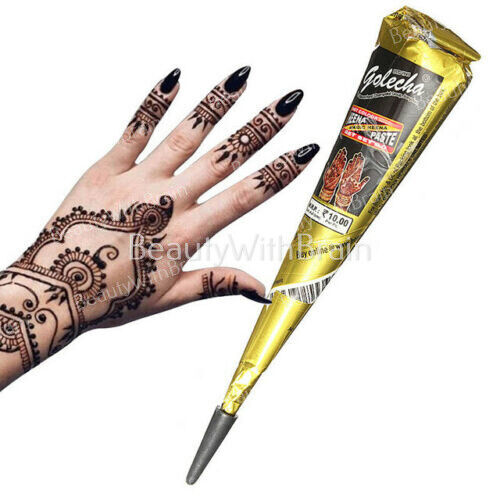 Natural Herbal Heena Mehndi Cones Temporary Tattoo Kit Body Henna Mehandi