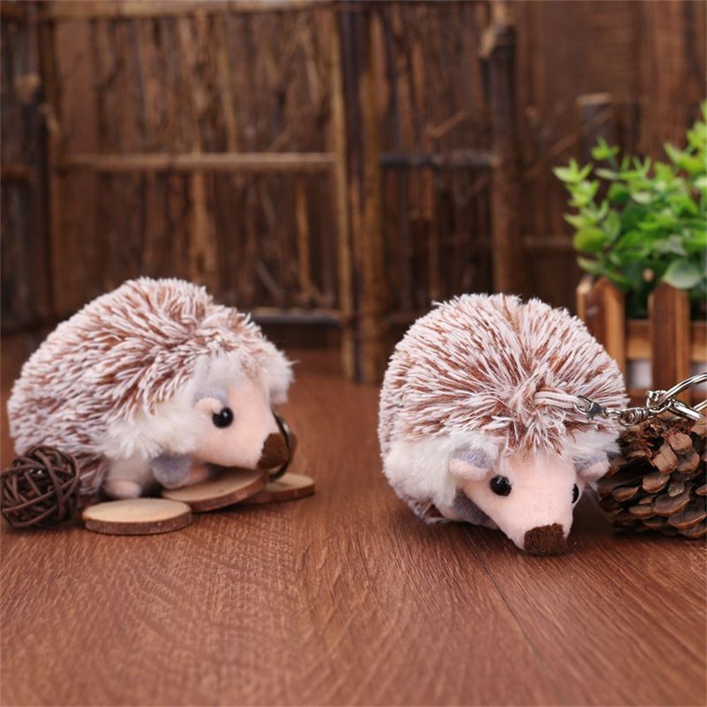 Pendants Plush Keyring Hedgehog Key Chain Auto Animal Keychain Plush Key Chain