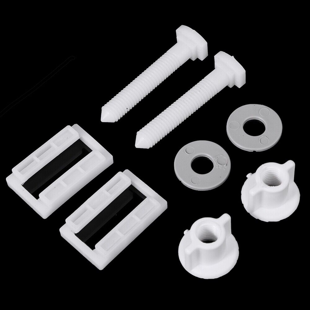 Plastic Toilet Seat Screws and Nuts& Rubber Washers Hinge Bolts Screws Hinges